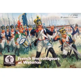 Linea Francese Voltigeurs a Waterloo x 28 pezzi