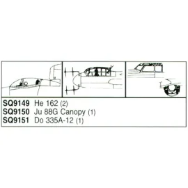 Heinkel He 162 Salamander x 2 (per i kit modello da Dragon)