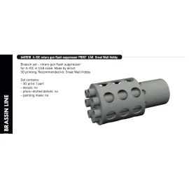 Accessorio Fairchild A-10C Thunderbolt II rotary gun flash suppressor PRINT 1/48 (designed to be used with Great Wall Hobby kit