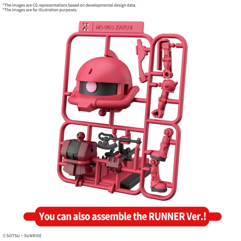 Gunpla GUNDAM - 1/1 Charzaku-Kun DX Set (With Runner) - Model Kit