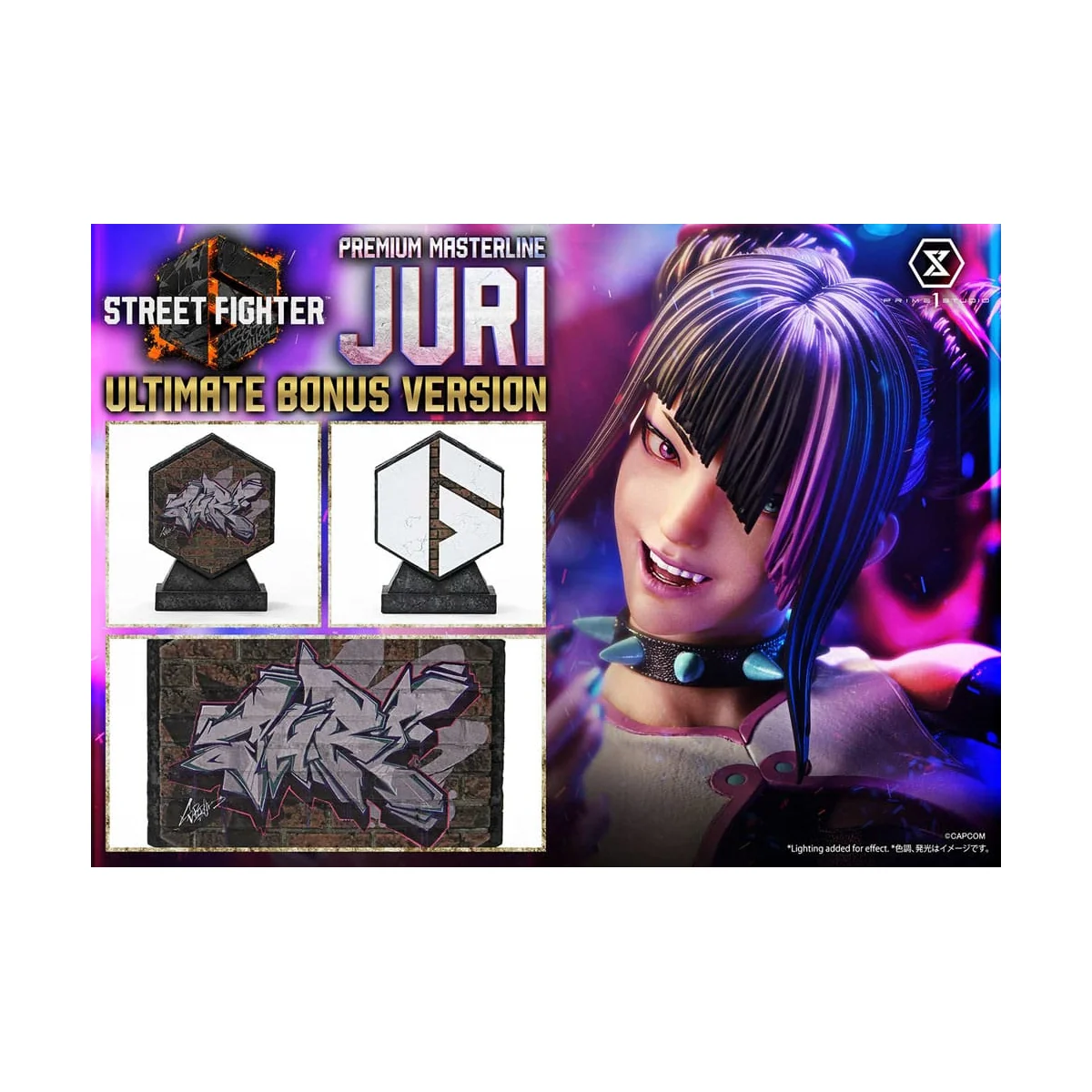 Statue Street Fighter 6 Premium Masterline Series 1/4 Juri Ultimate Bonus Version Statuette 58 cm