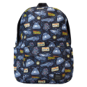 Back To The Future - Loungefly Nylon Backpack Full Size 40Th Anniversary