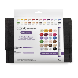  COPIC SKETCH set 24 colors + pencil case