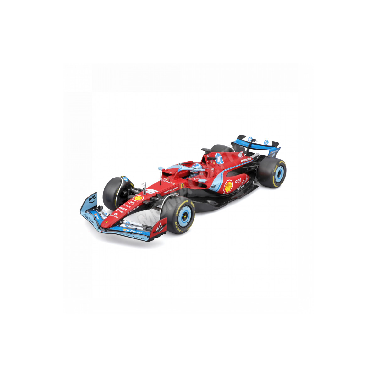 Automodello FERRARI F1 SF-24 TEAM SCUDERIA FERRARI 16 CHARLES LECLERC GRAND PRIX MIAMI 2024 3RD