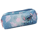  Disney Flat Pencil Case Stitch Blue Hawaii 23.5X3X11.5cm