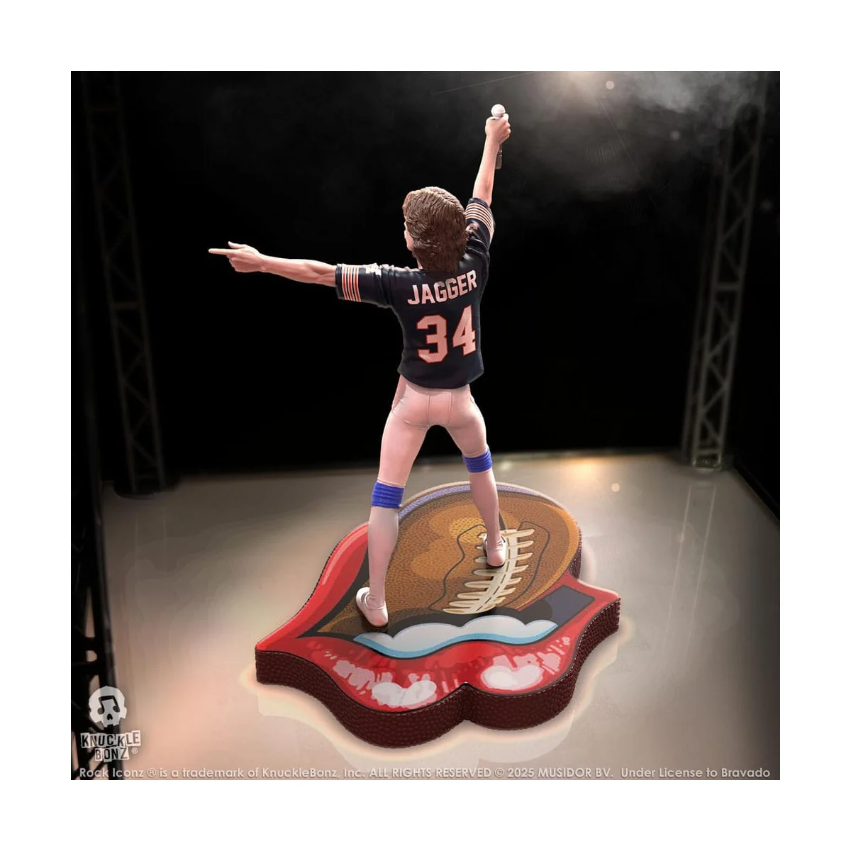 Figurine Rolling Stones - Rock Iconz Mick Jagger US Tour 1981 statuette (Black Jersey) 22 cm