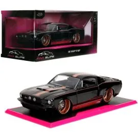  1:24 SHELBY GT500 GLOSSY BLACK PINK SLIPS 1967