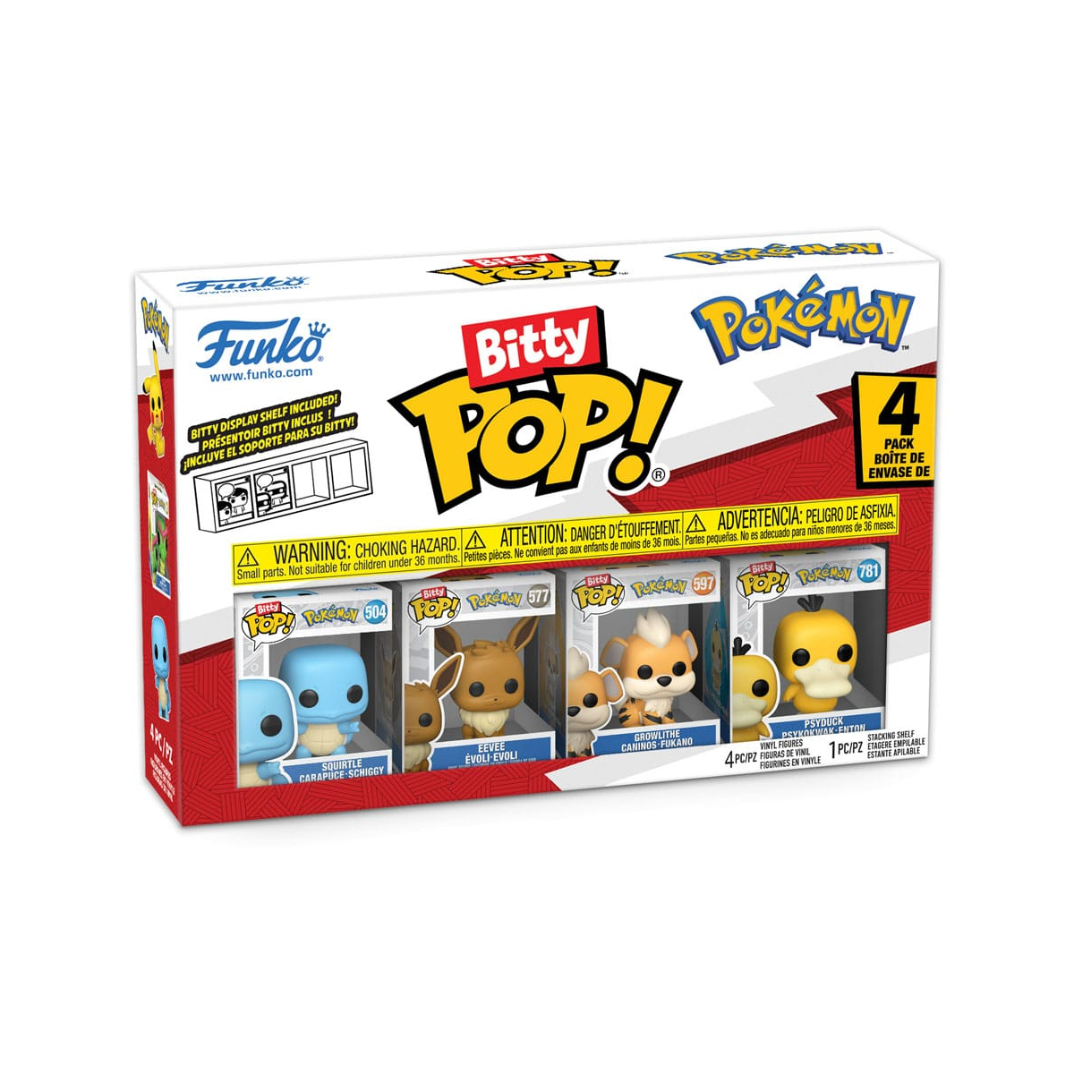 Funko Pokémon - pack of 4 Bitty POP figures! Vinyl Series 4 2 cm