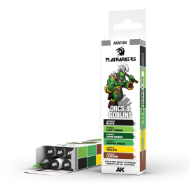  AK INTERACTIVE: Playmarkers SET - ORCS & GOBLINS (6 ref.)