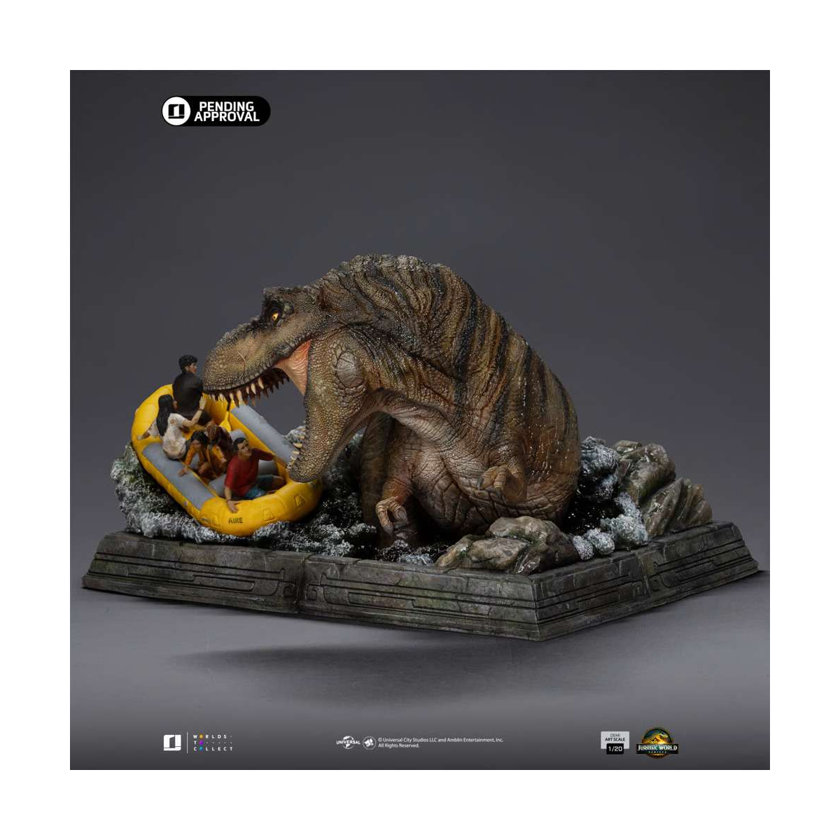 Iron Studios Jurassic World Rebirth - T-rex River Scene 1/20 Statue