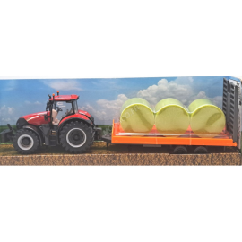  CASE IH OPTUM CVX 300 WITH TRAILER - FRICTION TRACTOR