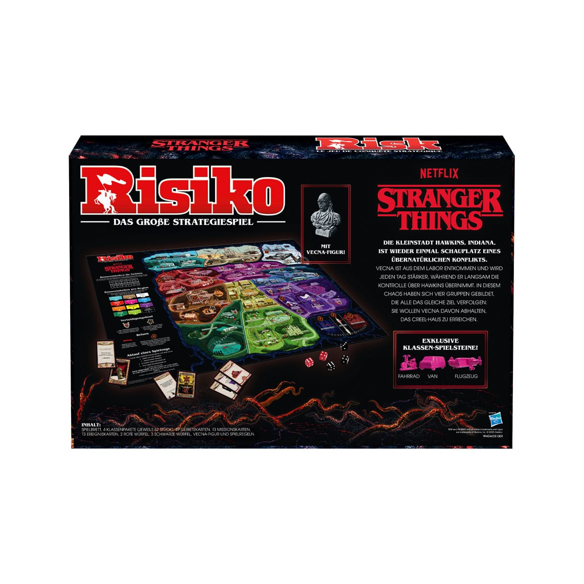 WIMO04652-GER-6 Stranger Things - Risk board game *GERMAN*
