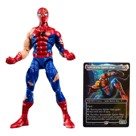  Marvel Legends Magic: The Gathering Battle-Damaged Spider-Man Figure (with exclusive premium card) 15 cm