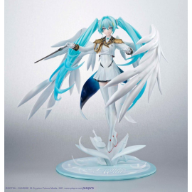  Mobile Suit Gundam x Hatsune Miku PVC Figure Lucrea Hatsune Miku x Wing Gundam Zero EW 45th Anniversary 27 cm