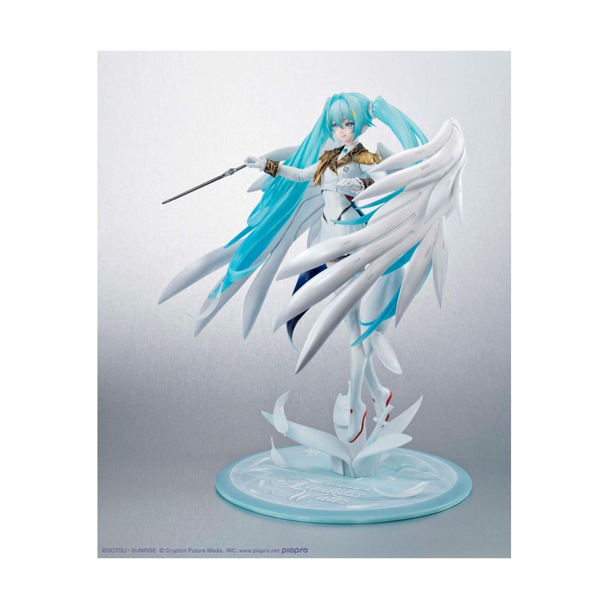 Figurine Mobile Suit Gundam x Hatsune Miku PVC Figure Lucrea Hatsune Miku x Wing Gundam Zero EW 45th Anniversary 27 cm
