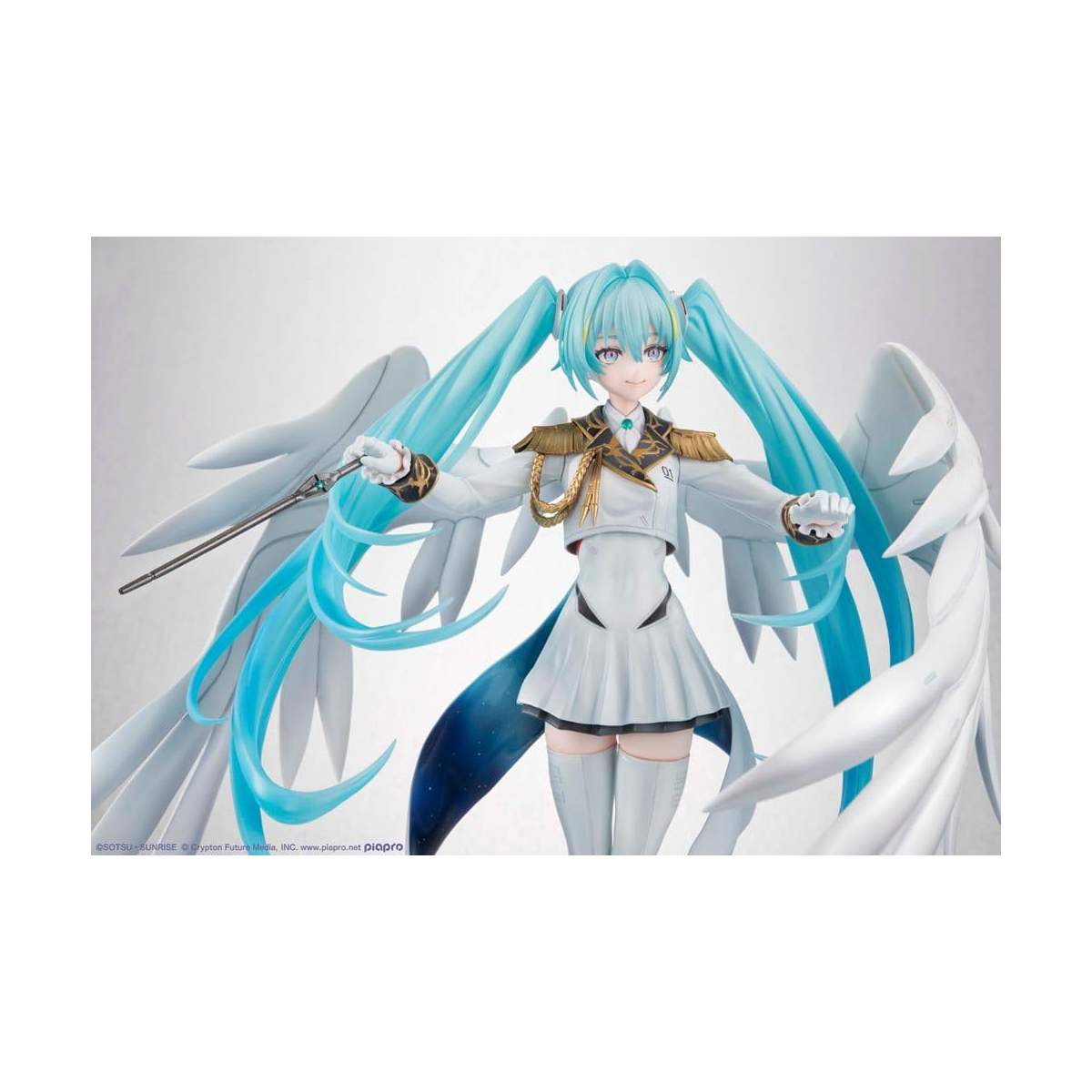 BM-247450 Mobile Suit Gundam x Hatsune Miku PVC Figure Lucrea Hatsune Miku x Wing Gundam Zero EW 45th Anniversary 27 cm