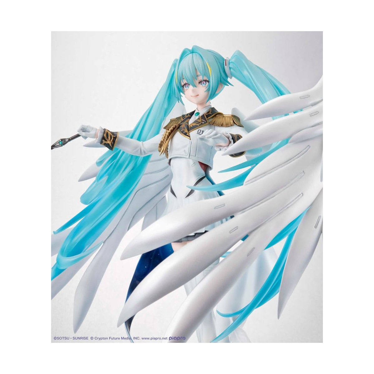 Mobile Suit Gundam x Hatsune Miku PVC Figure Lucrea Hatsune Miku x Wing Gundam Zero EW 45th Anniversary 27 cm