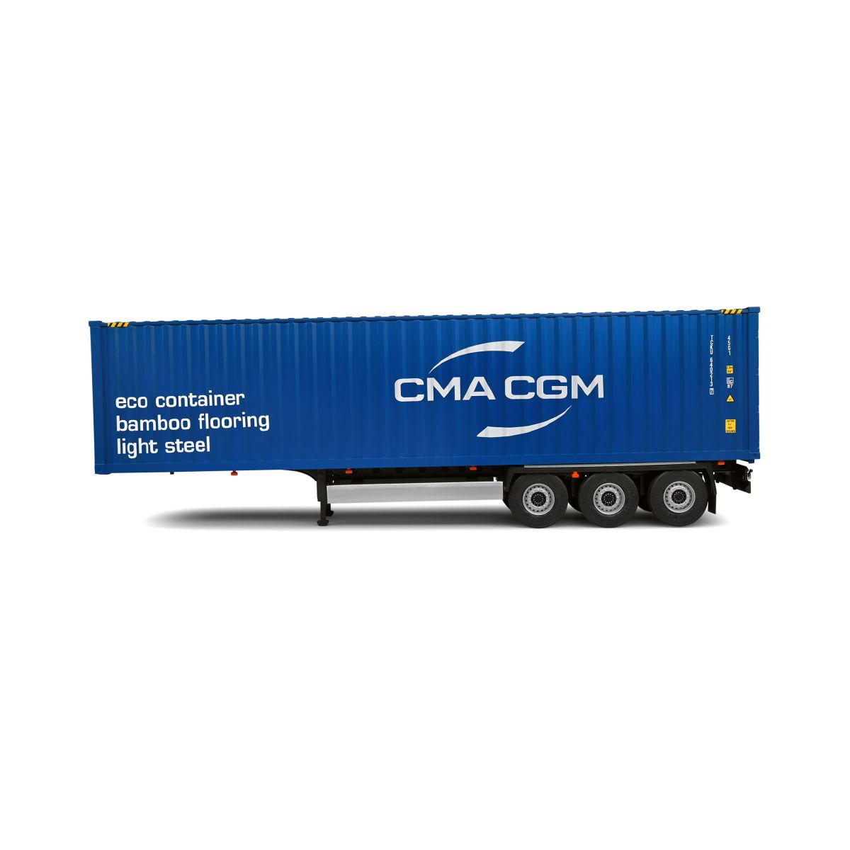 Camion in miniatura CONTAINER TRAILER BLUE 2024 1/24