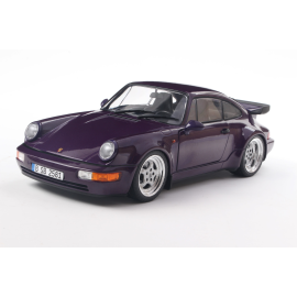  PORSCHE 911 (964) TURBO VIOLET BLUE METALLIC 1990 1/18