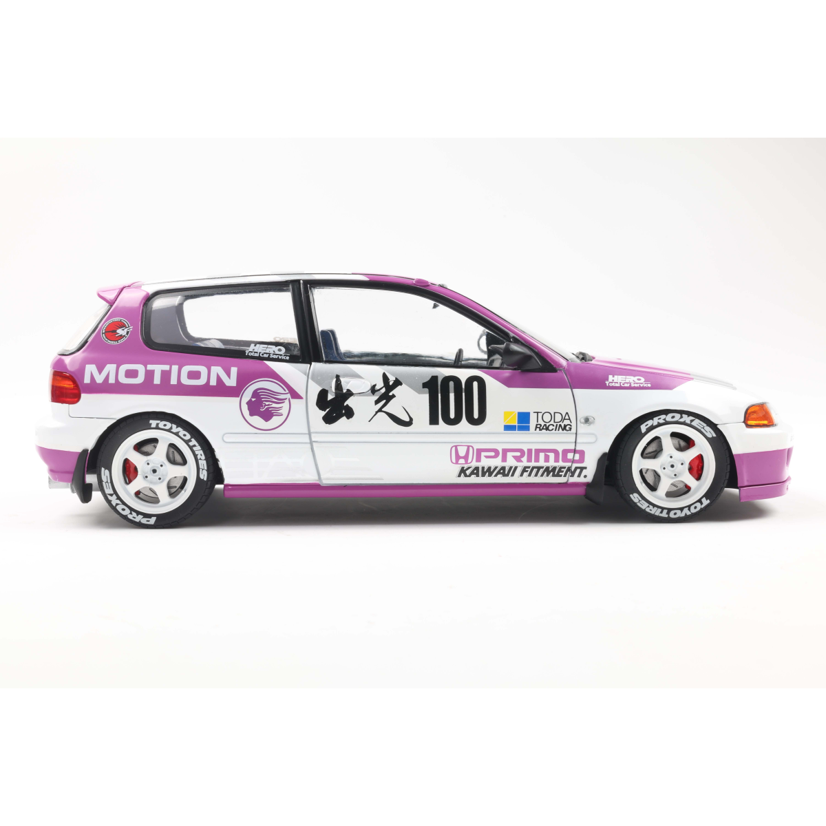 SOLIDO HONDA CIVIC (EG6) KAIDO RACER WHITE 1991 1/18