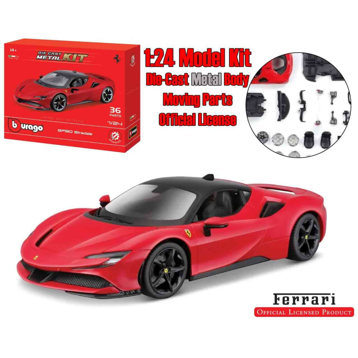  Ferrari Sf90 Stradaleodel Kit 1:24