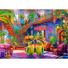 Puzzle PARROTS IN PARADISE
