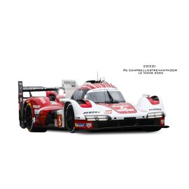 Automodello SOLIDO 1815101 PORSCHE 963 LMDh WHITE CAMPBELL / ESTRE / VANTHOOR 6 LE MANS 2025 1/18