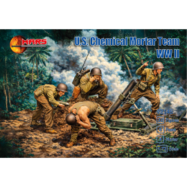Figurini U.S.Chemical Mortar Team WWII