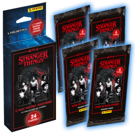  Stranger Things TC Panini Blister 4 Pouches 1 EL Card