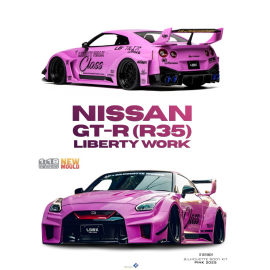 Automodello SOLIDO 1815601 NISSAN GT-R (R35) LIBERTY WORK SILHOUETTE BODY KIT PINK 2025 1/18