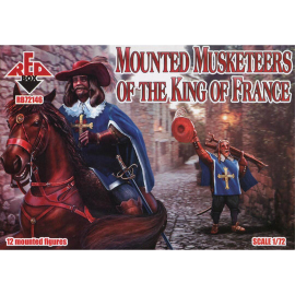 Figurini Figure Mounted Musketeers of the king of France 1:72