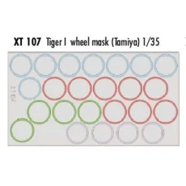 Pz.Kpfw.VI Tiger I wheel mask (per i kit modello da Tamiya)